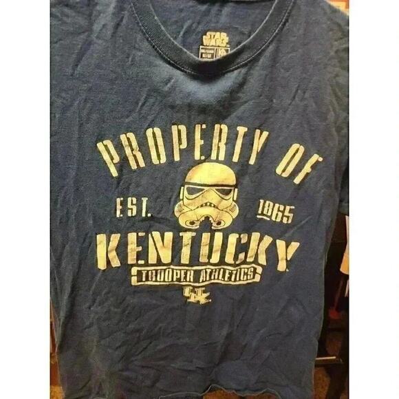 Star Wars x University Of Kentucky Trooper Athletics Blue Medium Tshirt CR4 - Picture 4 of 5